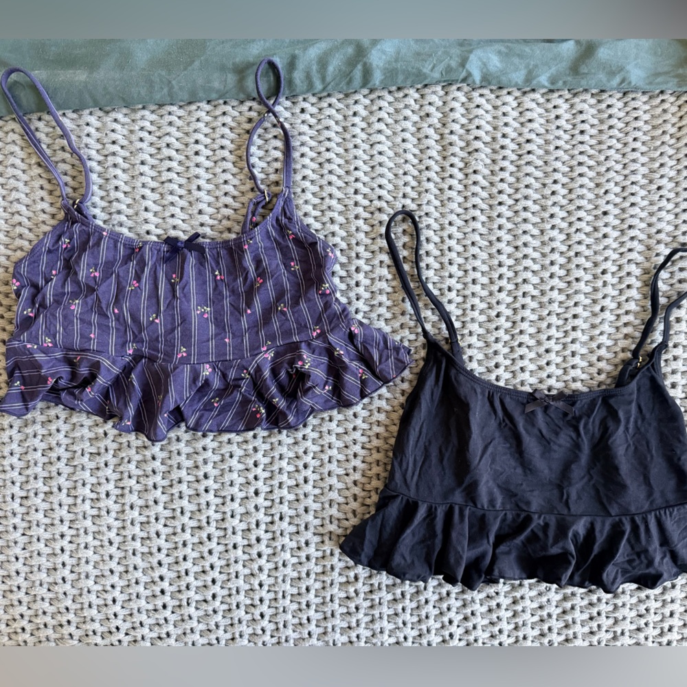 WeWoreWhat Set of 2 Cropped Pajama Tops